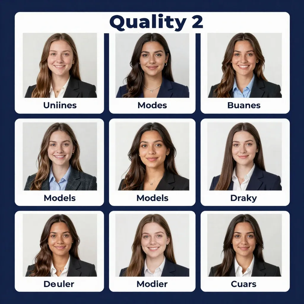 Quality comparison grid