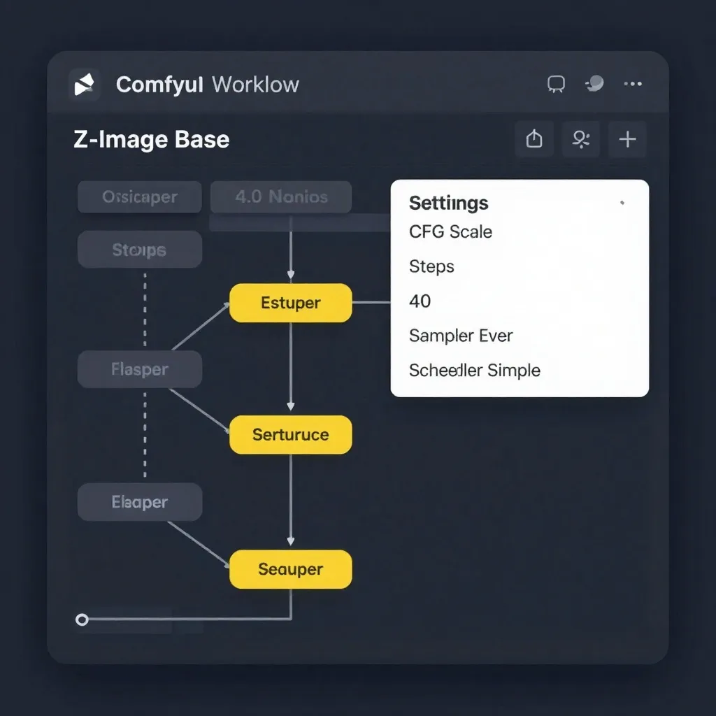 ComfyUI workflow with optimal settings