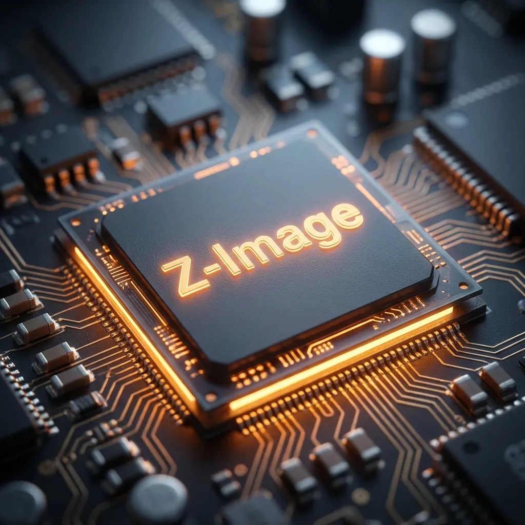 Z-Image chip macro photography