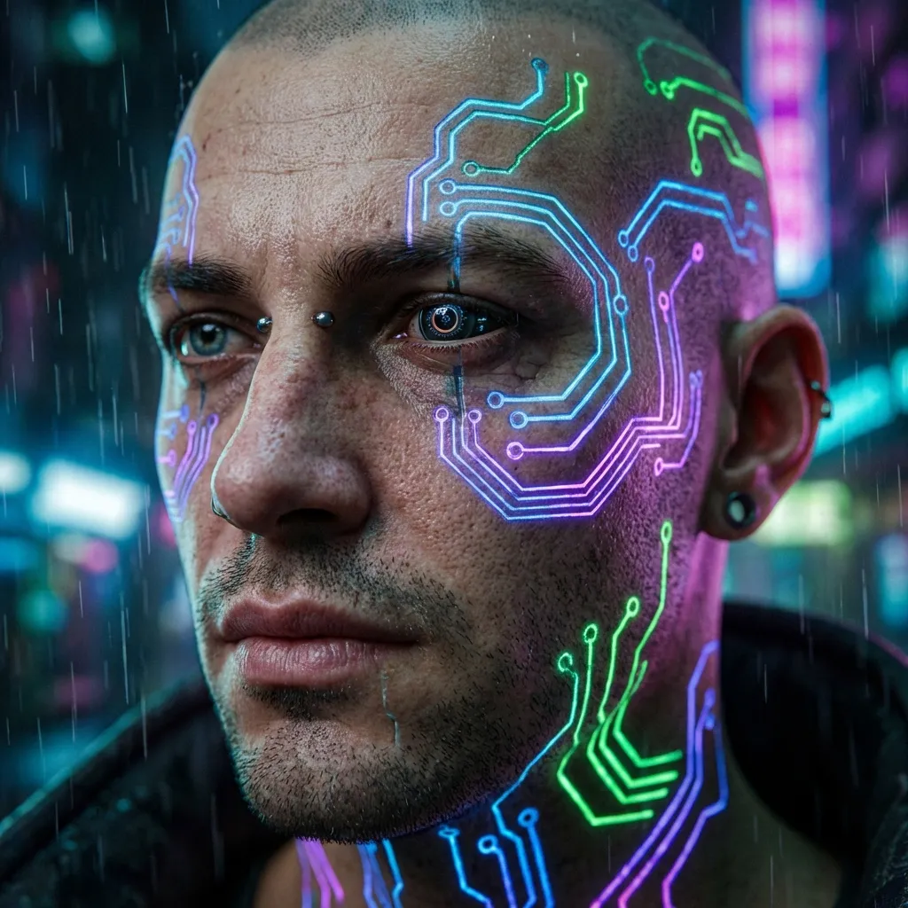 Close-up portrait demonstrating Z-Image detail