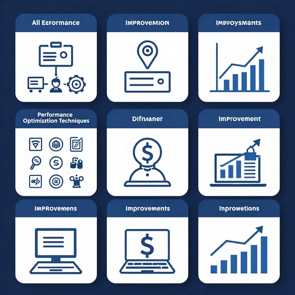 Performance optimization summary infographic